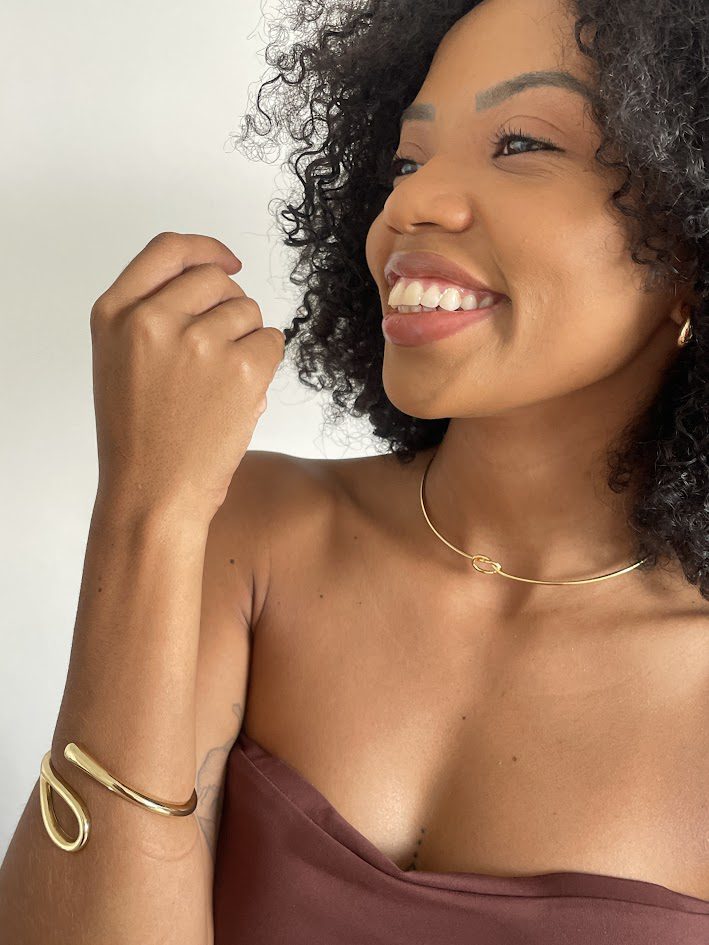 Bracelete Gota Essencial Dourado - Imagem 2